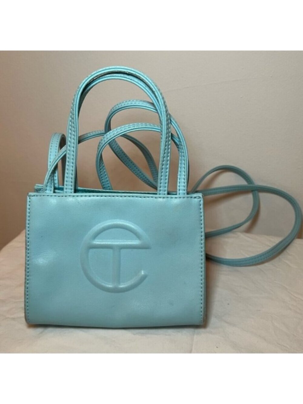 Telfar Pool Blue Small Crossbody Shoulder Bag